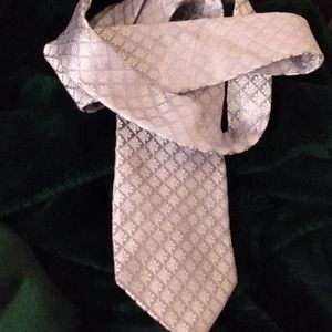 IKE BEHAR light blue imported silk tie